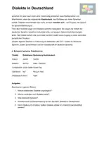 Vorschau - Arbeitsblätter - AB Dialekte - Seite 1