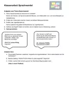 Vorschau - Arbeitsblätter - Klassenarbeit Sprachwandel + EWH (Erwartungshorizont) - Seite 1