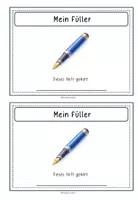 Vorschau - Arbeitsblätter - Mein Füller-Heft (inkl. Füller-Führerscheine) - Seite 1