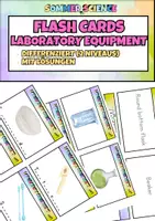 Vorschau - Spiele - Bilingual Differenzierte Laborgeräte-Lernkarten: Flash Cards - Deckblatt