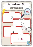 Vorschau - Präsentationen/Tafelbilder - Erstes Lesen Klasse 1 - eu - Blitzlesen Präsentationen - Deckblatt