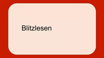 Vorschau - Präsentationen/Tafelbilder - Erstes Lesen Klasse 1 - eu - Blitzlesen Präsentationen - Seite 1