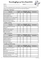 Vorschau - Arbeitsblätter - Bewertungsbogen Präsentation - Seite 1