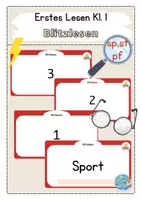 Vorschau - Präsentationen/Tafelbilder - Erstes Lesen: Kl. 1 - sp, st, pf - Blitzlesen Präsentationen - Deckblatt