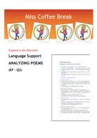 Vorschau - Merkblätter - Analyzing Poems – Language Support (EF / Q1 / Q2) - Deckblatt