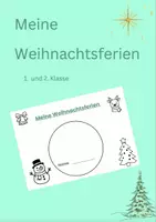 Vorschau - Arbeitsblätter - "Meine Weihnachtsferien" (1. / 2. Klasse) - Deckblatt
