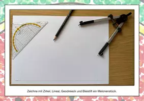 Vorschau - Präsentationen/Tafelbilder - Kunstprojekt "Wassermelone" (Dotpainting) - Seite 1