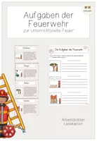 Vorschau - Unterrichtsreihen - Unterrichtsreihe Feuer: Aufgaben der Feuerwehr - Deckblatt