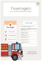 Vorschau - Unterrichtsreihen - Unterrichtsreihe Feuer: Regeln für den Umgang mit Feuer - Deckblatt