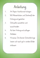 Vorschau - Mal- und Bastelvorlagen - Kunst Frühling - Frühlingsbilder als Schattenbilder (Wasserfarben + Schneideübung) - Seite 1