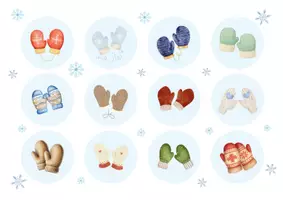 Vorschau - Arbeitsblätter - Guck nicht über die Mauer: 3 verschiedene Winterspielkarten - Seite 1