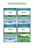 Vorschau - Spiele - Lesespiel Monatsnamen - Seite 1