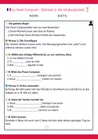 Vorschau - Arbeitsblätter - Passé Composé mit avoir & être – 3 Niveaus inkl. Domino - Seite 2