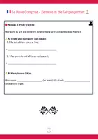 Vorschau - Arbeitsblätter - Passé Composé mit avoir & être – 3 Niveaus inkl. Domino - Seite 3