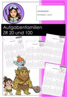 Vorschau - Arbeitsblätter - Aufgabenfamilien ZR 20 und ZR100er - Deckblatt