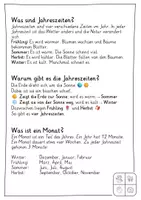 Vorschau - Arbeitsblätter - Arbeitsheft Jahreszeiten, Monate und Wochentage - inkl. Lösungen - Seite 2