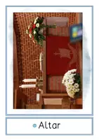 Vorschau - Poster - Gegenstände im Kirchenraum Bild- u. Wortkarten, Christentum - Seite 1