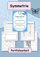 Vorschau - Arbeitsblätter - Symmetrie / Spiegelbilder - Portfolio / Arbeitsblätter - Deckblatt