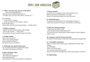 Vorschau - Merkblätter - Vorlese-Tipps für Eltern - Deckblatt