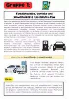 Vorschau - Stationenlernen - Elektofahzeuge Gruppenarbeit: Pkw, Lkw, Busse & Zweiräder - Seite 1