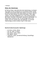 Vorschau - Arbeitsblätter - Diktat Klasse 4 Der Valentinstag - Seite 1