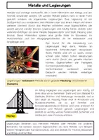 Vorschau - Arbeitsblätter - Metalle und Legierungen: Eigenschaften, Stahl, Edelstahl - Seite 1