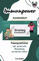 Vorschau - Stundenentwürfe - PPT & Stundenentwurf: Krankheiten inkl Lösungen - Immunpower Teil 1 - Biologie - Deckblatt