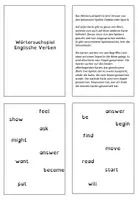 Vorschau - Spiele - Wörtersuchspiel Englische Verben (Dobble/Spot it) - Seite 1