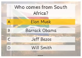 Vorschau - Arbeitsblätter - Things and people from SOUTH AFRICA (quiz, reading comprehension) - Seite 3