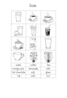 Vorschau - Bildkarten - Drinks pictures & words für Treasure Book - Deckblatt