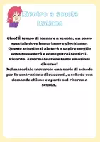 anteprima - Esercizi - ritorno a scuola: domande e costruzione di racconti - Pagina 1