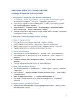 Vorschau - Merkblätter - Analyzing Stage Directions & Setting in Drama – Language Support - Seite 1
