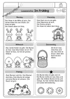 Vorschau - Arbeitsblätter - Lesewochen - Lesen und malen im Frühling - Seite 3