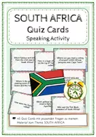 Vorschau - Quiz - Quiz Cards - SOUTH AFRICA (Speaking Activity) - Deckblatt