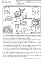 Vorschau - Arbeitsblätter - Lesen Verstehen Malen Winter, Klasse 2, 3, 4, DaZ, differenzierter Lesetext - Seite 1