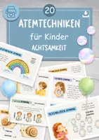 Vorschau - Aufgabenkarten - ATEMTECHNIKEN für Kinder für mehr Achtsamkeit und Konzentration - Deckblatt