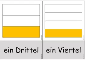 Vorschau - Bildkarten - Tafelmaterial - Brüche bildlich darstellen (Wortkarten, Einführung) - Seite 2