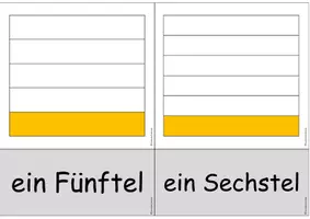 Vorschau - Bildkarten - Tafelmaterial - Brüche bildlich darstellen (Wortkarten, Einführung) - Seite 3