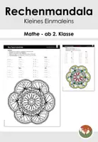 Vorschau - Arbeitsblätter - Rechenmandala: kleines Einmaleins - Deckblatt
