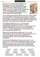 Vorschau - Arbeitsblätter - Kontinente und Ozeane | Lückentext | Erdkunde | Weltkarte | Überblick - Seite 2