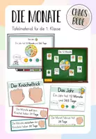 Vorschau - Poster - Durch das Jahr - die 12 Monate (Tafelmaterial) - Deckblatt