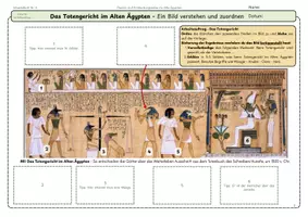 Vorschau - Arbeitsblätter - Das Totengericht im Alten Ägypten AB6 Bildanalyse Zuordnung - Seite 2