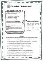 Vorschau - Stundenentwürfe - E_7_Writing skills_Wales_Topic sentences & Paragraphs - Seite 1