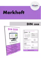 Vorschau - Arbeitsblätter - Das ultimative DIN 5008 Merkheft // WiK - IT - Deckblatt