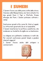 anteprima - Esercizi - Ripasso sulla civiltá dei Sumeri - Pagina 1