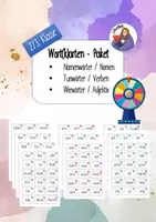 Vorschau - Spiele - Wortarten - Karten - Raten, 2./3.Klasse - Deckblatt