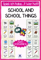 Vorschau - Unterrichtsreihen - Materialpaket: School and School Things - Seite 1