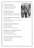 Vorschau - Arbeitsblätter - Englisch Klasse 8 Reading Comprehension USA Highschool - Seite 1