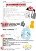 Vorschau - Arbeitsblätter - Über die Weihnachtsferien sprechen (DaF/DaZ - A1/A2) - Deckblatt