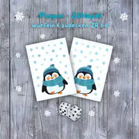 Vorschau - Arbeitsblätter - 🐧❄️ Pinguin Würfelspiel Zählspiel ZR 1-6 Freiarbeit Winter - Deckblatt